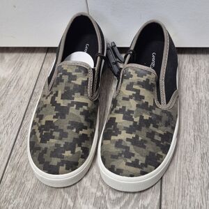 Brand New George Green Camouflage Slip-On Sneakers